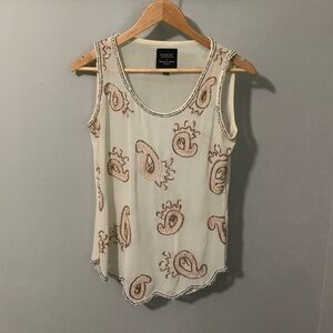 Super cute beaded tank top